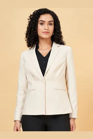 Pantaloons Slim-Fit Single-Breasted Blazer