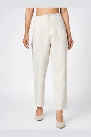 Pantaloons Women Tapered Fit High-Rise Trousers