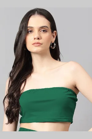 KOTTY Strapless Tube Crop Top