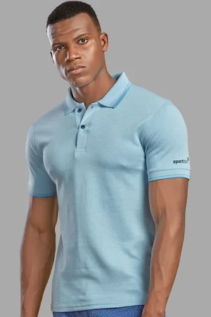 SPORT SUN Men Dri-FIT Solid Polo Collar Cotton Tshirt