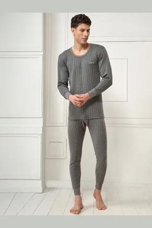 INFERNO Men Polycotton Round Neck Thermal Vest and Pant Set