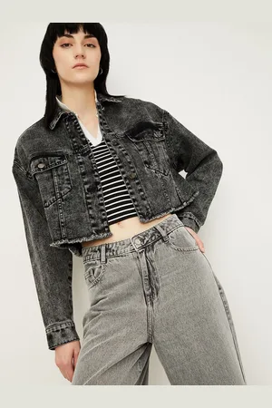 Max Collection ALAYA F x URB_N Women Washed Denim Jacket