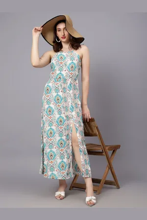 KOTTY Women Print A-Line Midi Dress