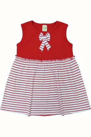Clothe Funn Girls Striped A-Line Dress
