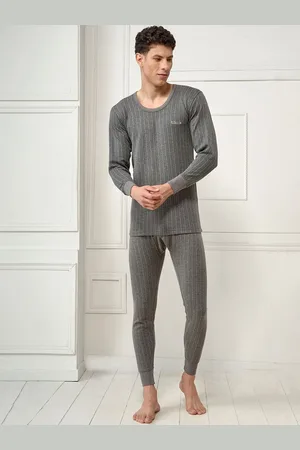 INFERNO Men Polycotton Round Neck Thermal Vest and Pant Set