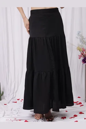 NEUDIS Women Maxi Tiered Skirt