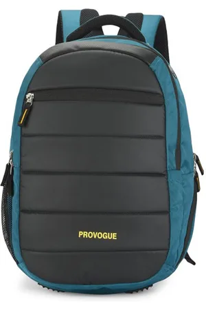 Provogue Unisex Teal & Black Brand Logo Backpack with Reflective Strip