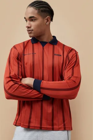 Kappa Men Printed Polo Collar Extended Sleeves Pockets T-shirt