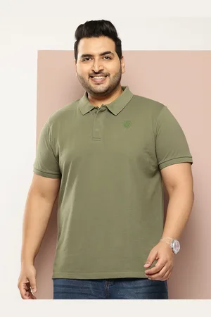 Sztori Men Plus Size Pure Cotton Polo Collar T-shirt