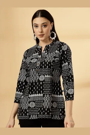 Pistaa Ethnic Motifs Printed Pure Cotton Kurti