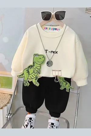 Googo Gaaga Boys Printed Pure Cotton Sweatshirt With trouser