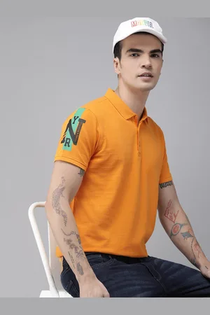 SPYKAR Men Solid Polo Collar Pure Cotton Slim Fit T-shirt