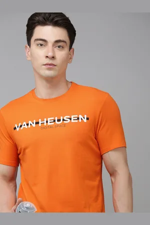 Van Heusen Men Brand Logo Printed Slim Fit Sports T-shirt