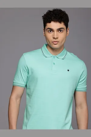 Louis Philippe Men Polo Collar Pure Cotton T-shirt