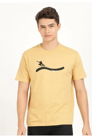 Lee Men Printed Round Neck Cotton T-shirt
