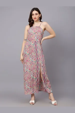 KOTTY Women Graphic Printed A-Line Maxi Dress