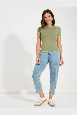 Styli Women Vintage High Rise Mom Jeans