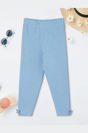 Max Collection Girls Solid Mid-Rise Three-Fourth Length Leggings
