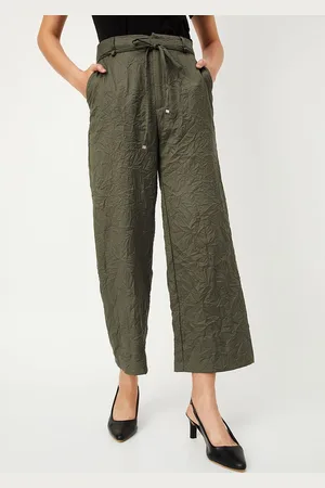 Max Collection X Kalki Women Textured Tie-Up Trousers