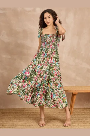 all about you Floral Print Fit & Flare Maxi Dress