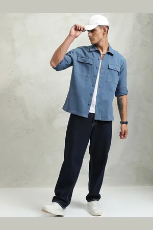 Highlander Men Oversized Utility Pockets Shirt
