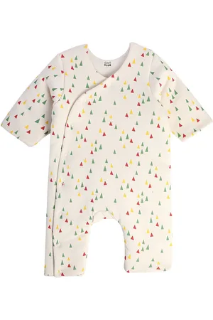 MINI KLUB Infant Boys Geometric Printed Pure Cotton Romper