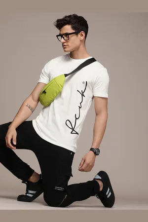 French Connection Men Pure Cotton Brand Logo Printed T-shirt