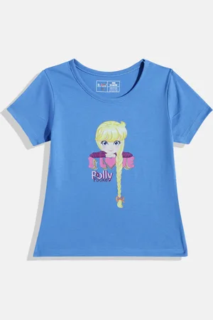 Eteenz Girls Graphic Printed Pure Cotton T-shirt