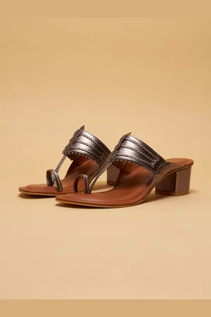 ERIDANI Nargis Kolhapuri Block Heeled Sandals