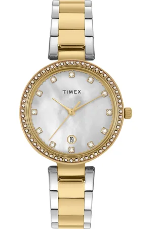 Timex Women Mother of Pearl Dial Bracelet Style Straps Analogue Watch TWEL187SMU02