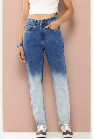 HARVARD Women Boyfriend Fit High-Rise Light Fade Ombre Stretchable Jeans