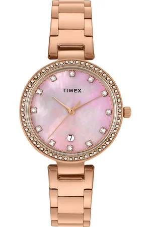 Timex Women Mother of Pearl Dial Bracelet Style Straps Analogue Watch TWEL187SMU03