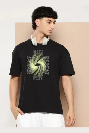 Alcis Men Typography Printed Sports T-shirt