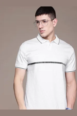 Nautica Men Printed Polo Collar Pure Cotton T-shirt
