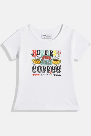 Eteenz Girls Typography Printed Pure Cotton T-shirt