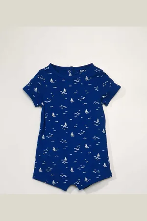 KIABI Infant Boys Printed Pure Cotton Romper