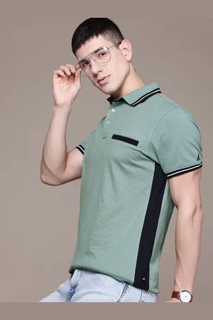 Nautica Men Polo Collar Pure Cotton T-shirt