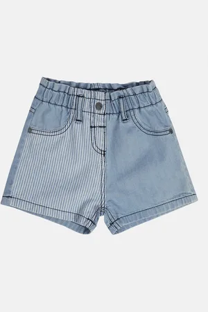 MINI KLUB Girls Mid-Rise Cotton Shorts