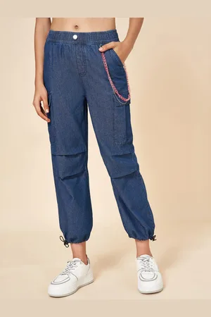 Pantaloons Girls Clean Look No Fade Cropped Jeans