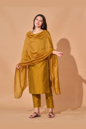 Kalini Women Ethnic Motifs Regular Kurta with Trousers & With Dupatta