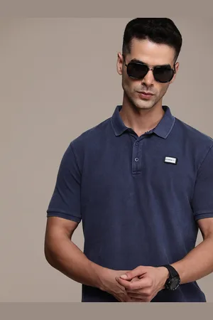 FORCE IX Men Polo Collar Pure Cotton T-shirt