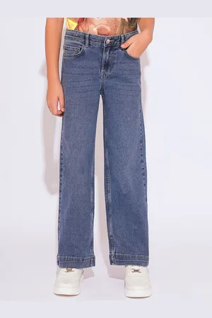 VERO MODA Girls Straight Fit Light Fade Stretchable Jeans