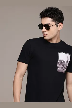 French Connection Men Printed Pure Cotton T-shirt