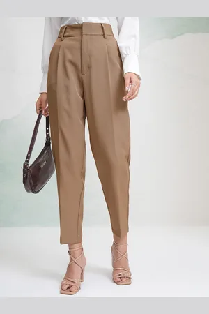 Tokyo Talkies Women Straight Fit Formal Trousers