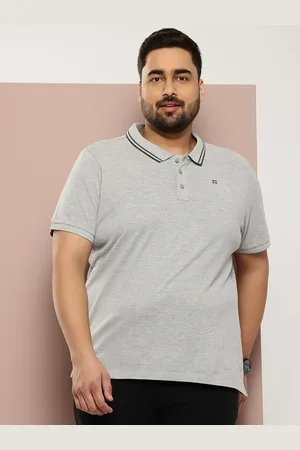 Sztori Men Plus Size Pure Cotton Polo Collar T-shirt