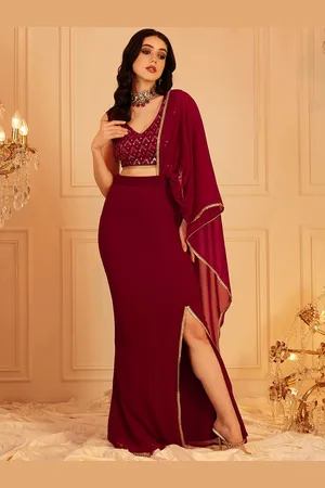 indo street Embellished Top & Skirt Co-Ord Set