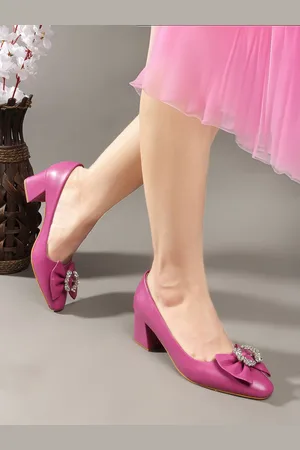 LAVIE Embellished Party Block Pumps with Bows