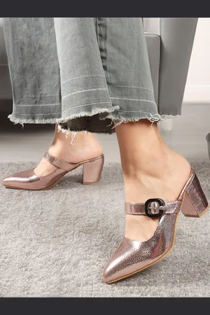 LAVIE Women Embellished Party Block Pumps with Buckles