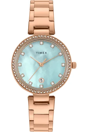 Timex Women Mother of Pearl Dial Bracelet Style Straps Analogue Watch TWEL187SMU04