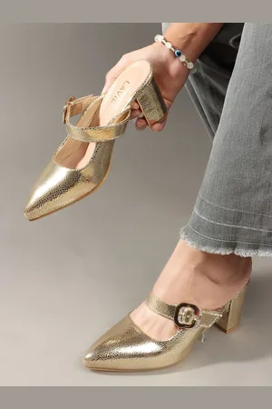 LAVIE Embellished Party Block Pumps with Buckles